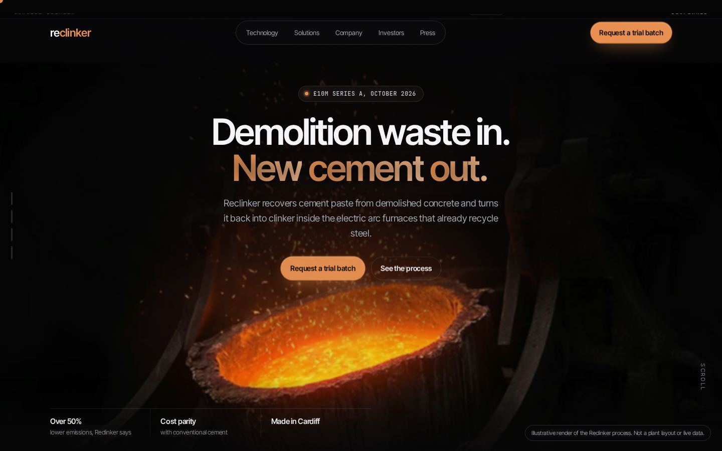 Reclinker concept homepage